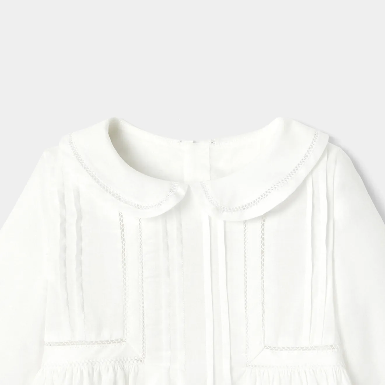 Jacadi Dresses|Baby girl ceremony long dress Jacadi White