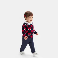 Jacadi Pants And Shorts|Baby girl comfort jeans Dark Denim