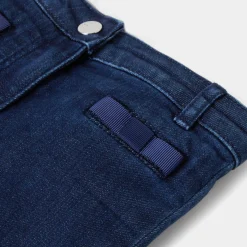 Jacadi Pants And Shorts|Baby girl comfort jeans Denim blue