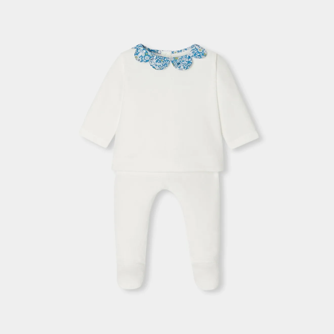 Jacadi Bloomers, Overalls And Sets|Baby girl comfort set Jacadi soft white