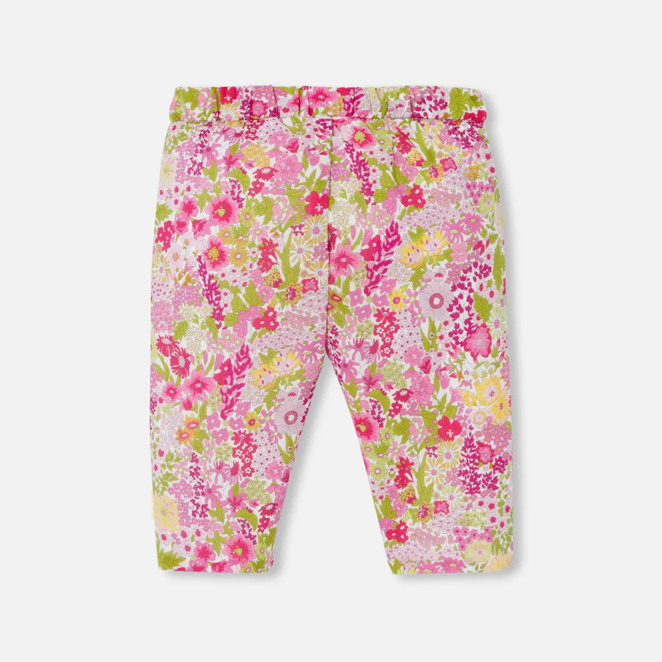 Jacadi Pants, Leggings And Shorts|Baby girl comfort trousers in Liberty fabric Pink/Multicolour