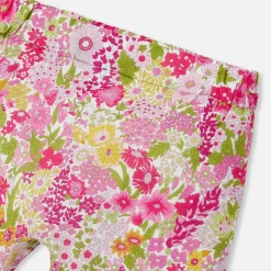 Jacadi Pants, Leggings And Shorts|Baby girl comfort trousers in Liberty fabric Pink/Multicolour