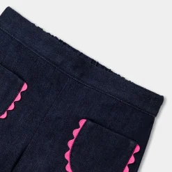 Jacadi Pants And Shorts|Baby girl denim shorts Dark Denim