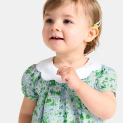 Jacadi Dresses|Baby girl dress in Liberty fabric White/Multicolour