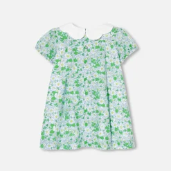 Jacadi Dresses|Baby girl dress in Liberty fabric White/Multicolour