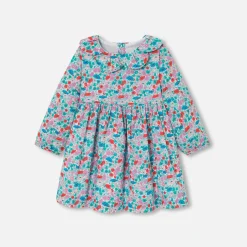 Jacadi Dresses|Baby girl dress in Liberty fabric White/Multicolour
