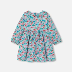 Jacadi Dresses|Baby girl dress in Liberty fabric White/Multicolour