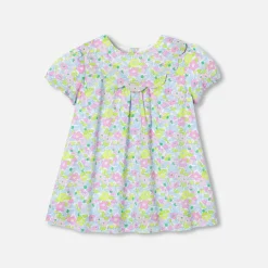 Jacadi Dresses|Baby girl dress in Liberty fabric White/Multicolour