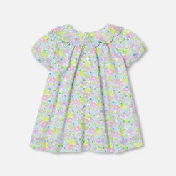 Jacadi Dresses|Baby girl dress in Liberty fabric White/Multicolour