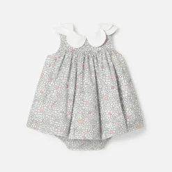 Jacadi Dresses|Baby girl dress My First White/Multicolour