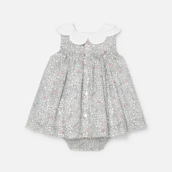 Jacadi Dresses|Baby girl dress My First White/Multicolour