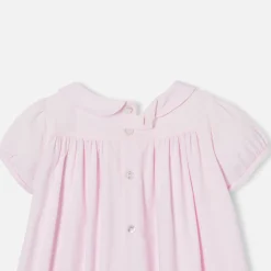 Jacadi Dresses|Baby girl dress with balloon sleeves Jacadi Powder Pink