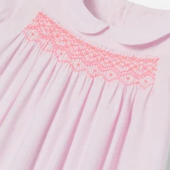 Jacadi Dresses|Baby girl dress with balloon sleeves Jacadi Powder Pink