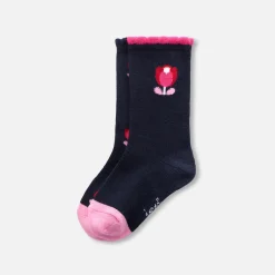 Jacadi Tights, Socks And Booties|Accessories|Baby girl duo of high socks Navy/Multicolour