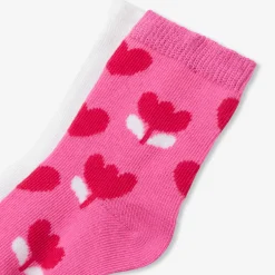 Jacadi Tights, Socks And Booties|Accessories|Baby girl duo of socks Pink/Multicolour