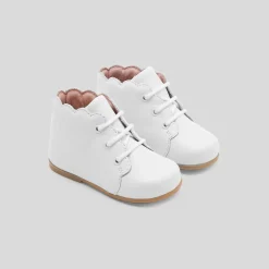 Jacadi Ankle & Lined Boots|Baby girl first ankle boots Jacadi White