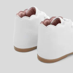 Jacadi Ankle & Lined Boots|Baby girl first ankle boots Jacadi White