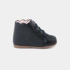 Jacadi Ankle & Lined Boots|Baby girl first ankle boots Jacadi Navy