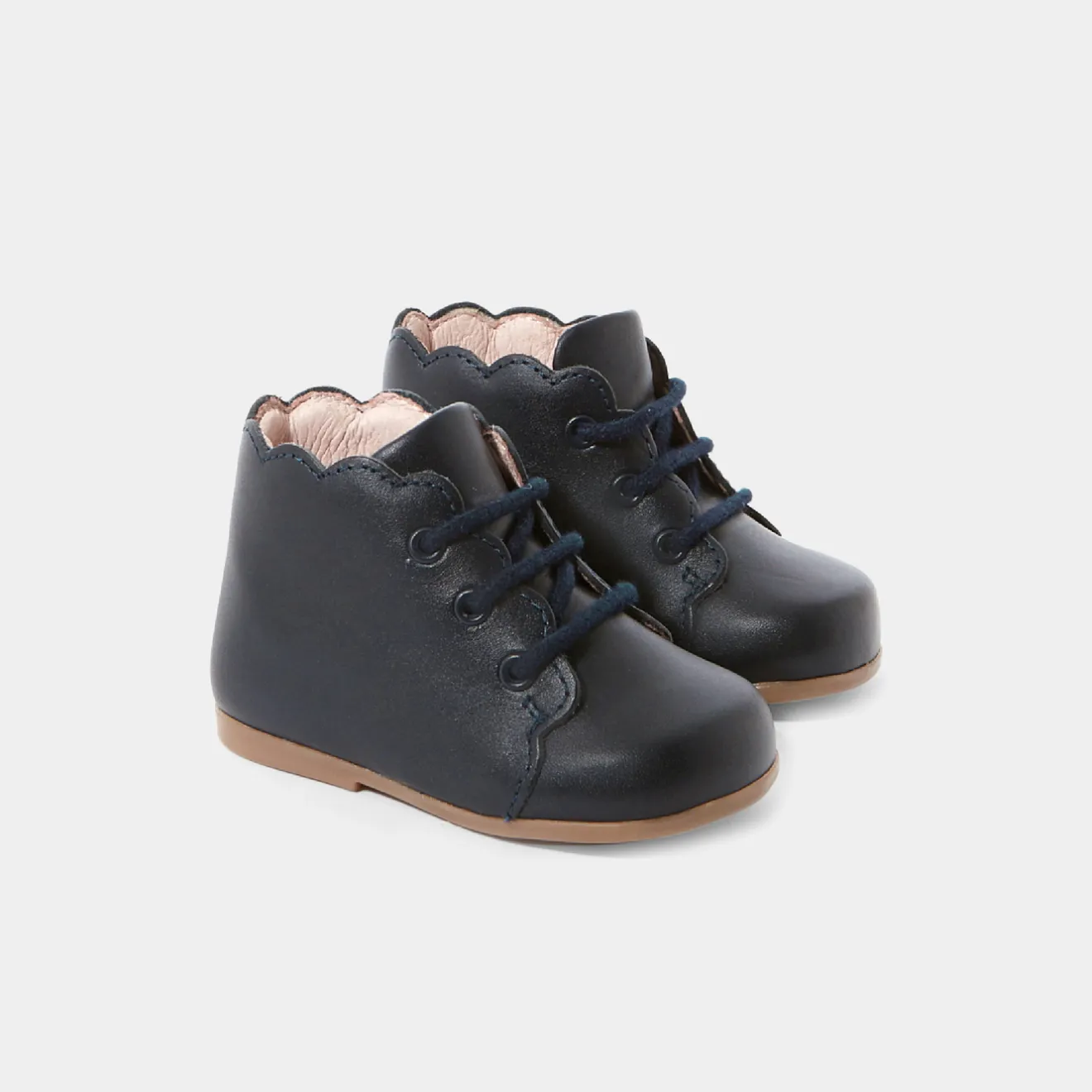 Jacadi Ankle & Lined Boots|Baby girl first ankle boots Jacadi Navy