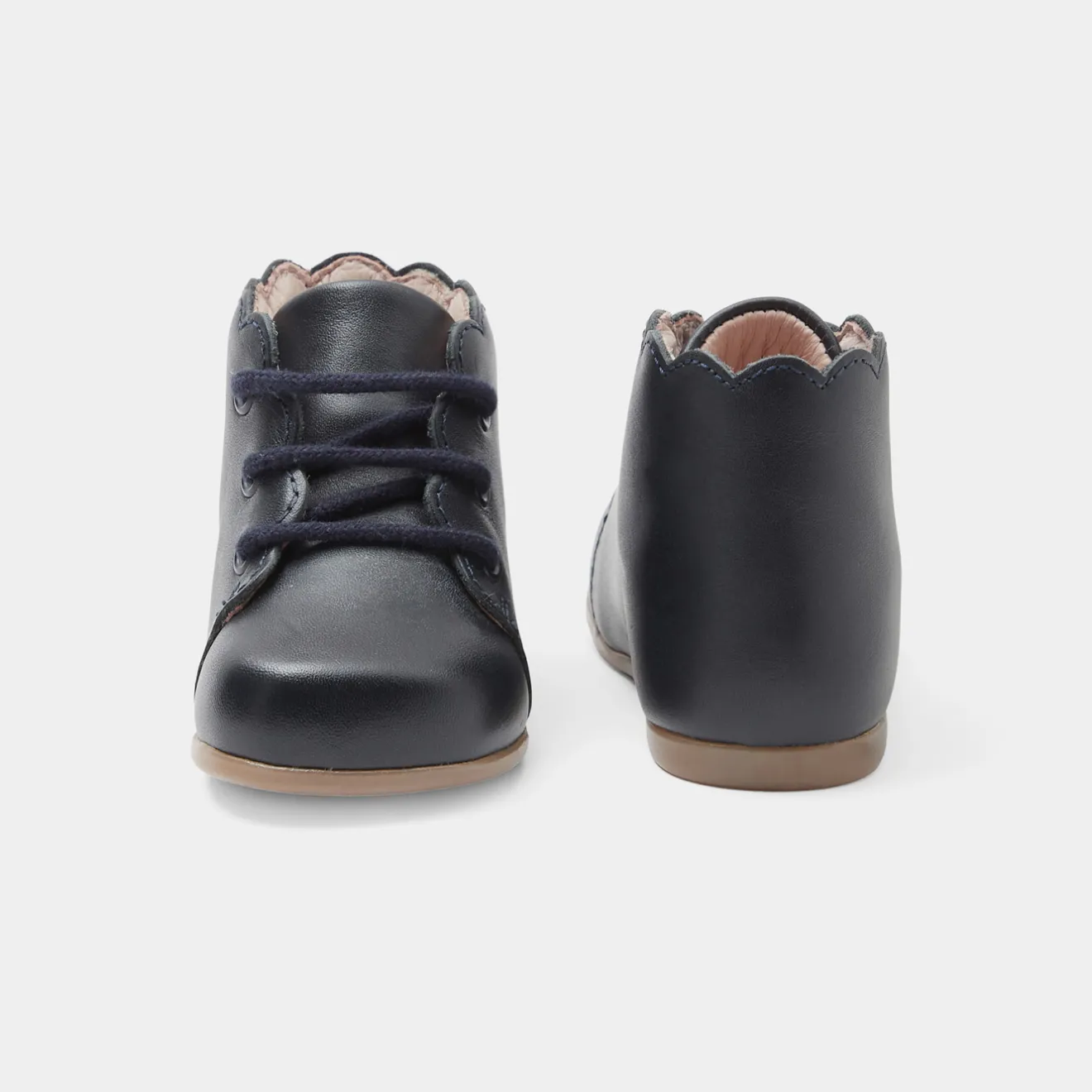 Jacadi Ankle & Lined Boots|Baby girl first ankle boots Jacadi Navy