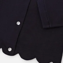 Jacadi Cardigans, Sweaters And Sweatshirts|Baby girl fleece cardigan Jacadi Navy