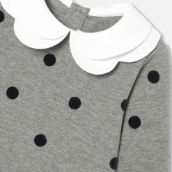 Jacadi Dresses|Baby girl fleece dress Jacadi Dark grey