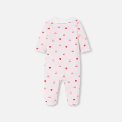 Jacadi Pajamas|Baby girl fleece pajamas Pink/Multicolour