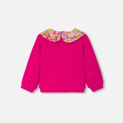 Jacadi Cardigans, Sweaters And Sweatshirts|Baby girl fleece sweatshirt Raspberry