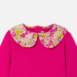 Jacadi Cardigans, Sweaters And Sweatshirts|Baby girl fleece sweatshirt Raspberry