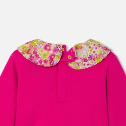 Jacadi Cardigans, Sweaters And Sweatshirts|Baby girl fleece sweatshirt Raspberry