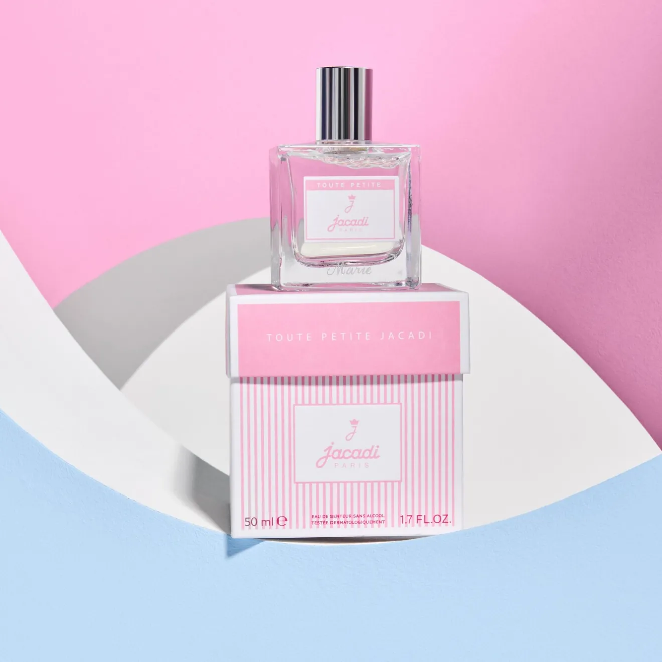 Jacadi Skincare And Scented Waters|Bath Towels And Bath Capes|Baby Girl fragrance 50 ml White/Pink