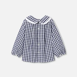 Jacadi Blouses|Baby girl gingham blouse Blue/White