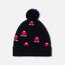 Jacadi Beanies, Scarves And Gloves|Accessories|Baby girl hat Navy/Multicolour