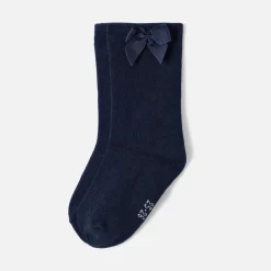 Jacadi Tights, Socks And Booties|Accessories|Baby girl high socks Jacadi Navy