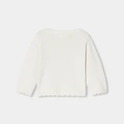Jacadi Jumpers, Sweatshirts And Cardigans|Baby girl jersey cardigan Jacadi soft white
