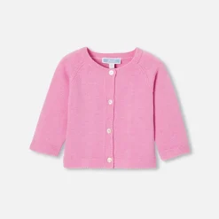 Jacadi Jumpers, Sweatshirts And Cardigans|Baby girl jersey cardigan Medium Pink
