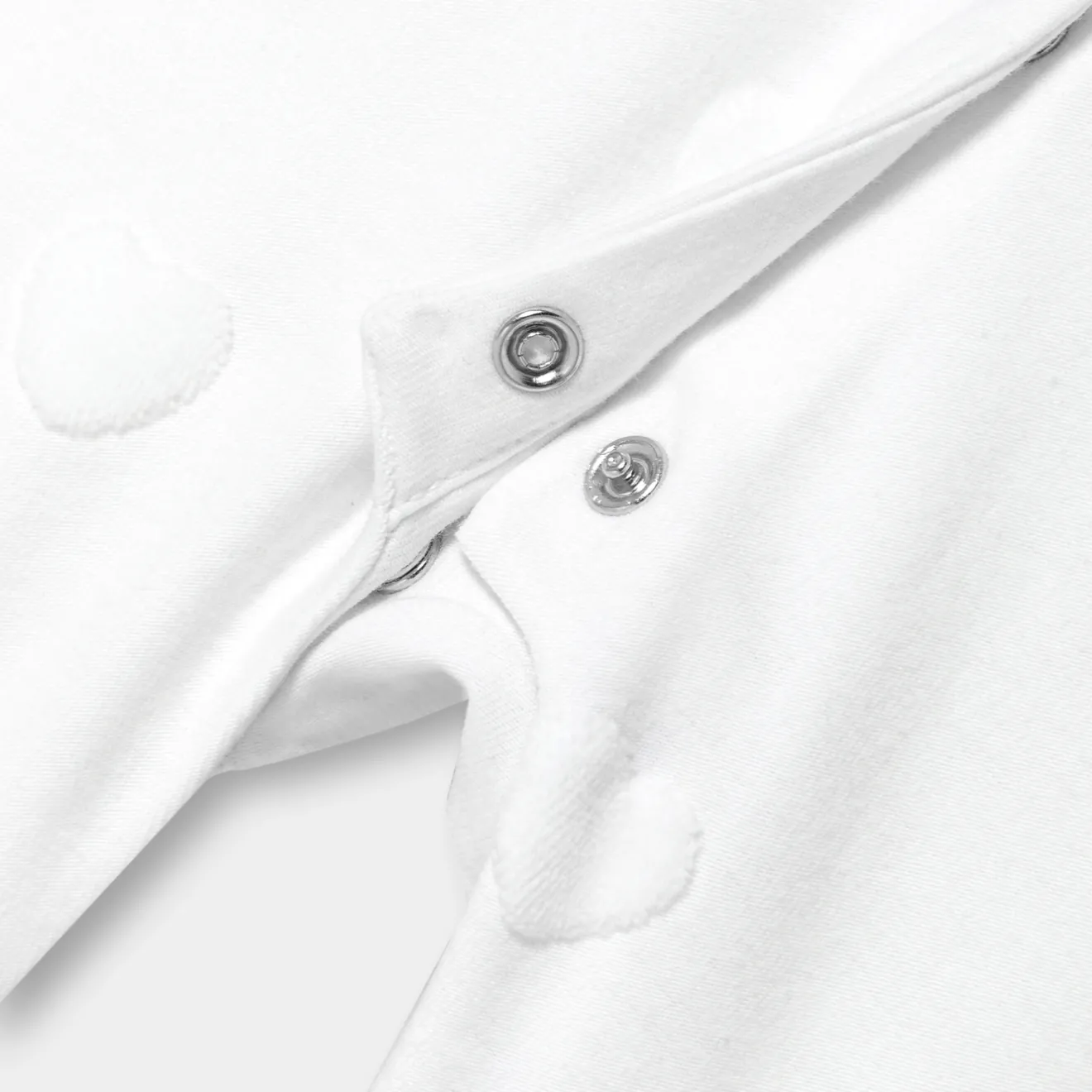 Jacadi Pajamas|Baby girl jersey pajamas with cloud motif Jacadi White