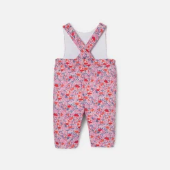 Jacadi Bloomers, Overalls And Sets|Baby girl jumpsuit in Liberty fabric Pink/Multicolour