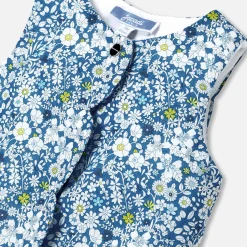 Jacadi Bloomers, Overalls And Sets|Baby girl jumpsuit in Liberty fabric Blue/Multicolour