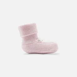 Jacadi Tights, Socks And Booties|Accessories|Baby girl knitted booties Jacadi pale Pink