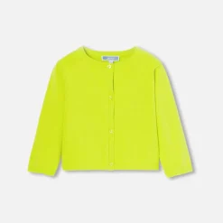 Jacadi Cardigans, Sweaters And Sweatshirts|Baby girl knitted cardigan Pistachio