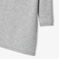 Jacadi Dresses|Baby girl knitted dress Jacadi light Heather Grey