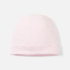 Jacadi Beanies, Scarves And Gloves|Accessories|Baby girl knitted hat Jacadi pale Pink