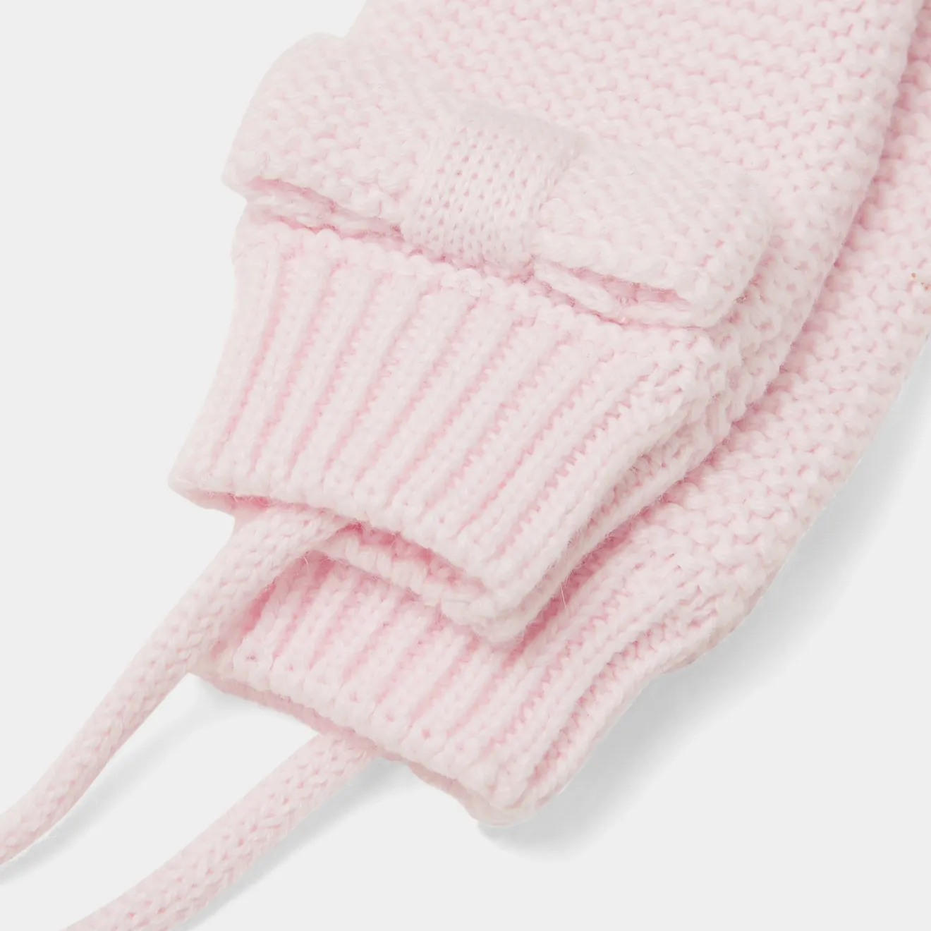 Jacadi Accessories|Winter Accessories|Baby girl knitted mittens Jacadi Powder Pink
