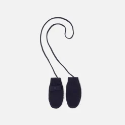 Jacadi Accessories|Winter Accessories|Baby girl knitted mittens Jacadi Navy