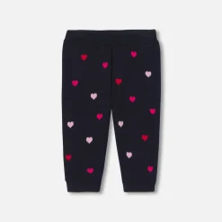 Jacadi Pants And Shorts|Baby girl knitted pants Navy/Multicolour