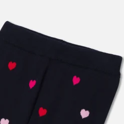 Jacadi Pants And Shorts|Baby girl knitted pants Navy/Multicolour