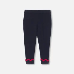 Jacadi Pants And Shorts|Baby girl knitted pants Jacadi Navy