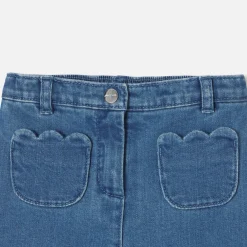 Jacadi Pants And Shorts|Baby girl lightweight denim pants Light Denim