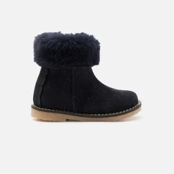 Jacadi Ankle & Lined Boots|Baby girl lined boots Jacadi Navy